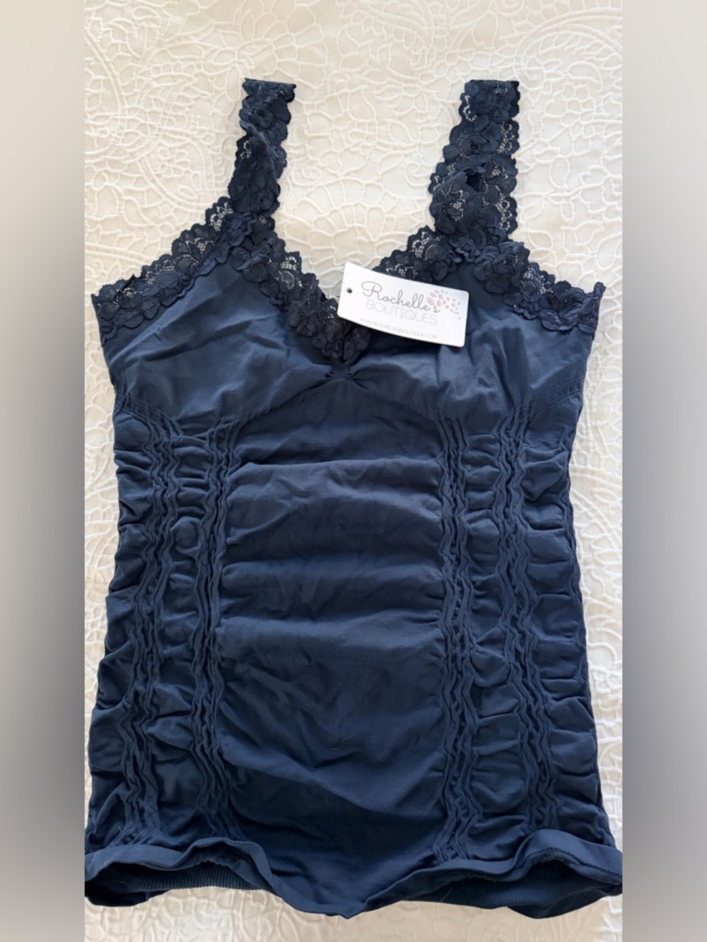 Seamless cami corset Navy